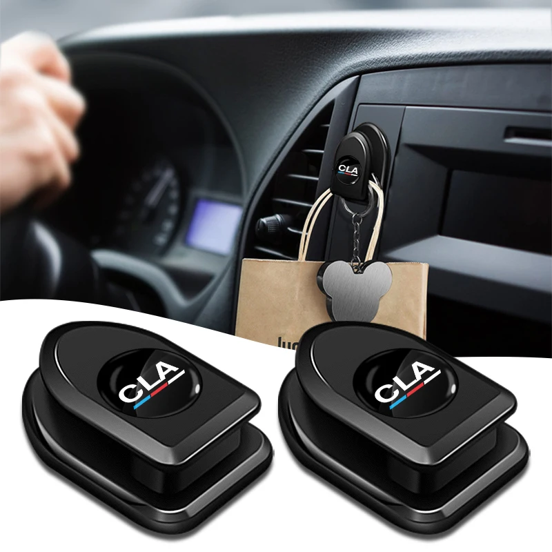 

4Pcs Car Adhesive Hooks USB Cable Headphone Key Storage Hanger Auto Accessories for Mercedes Benz AMG CLA CLS GLA GLK GLE GLC Et