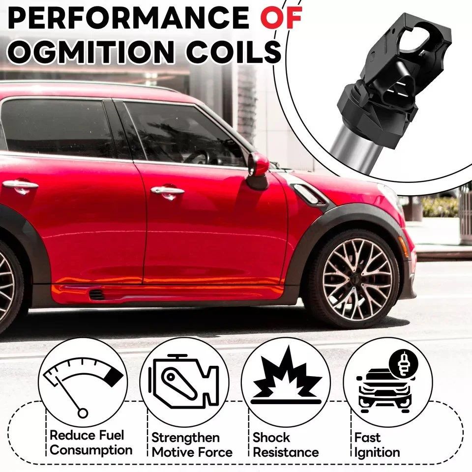 1/4 шт. 12137575010 Высококачественная Катушка зажигания для Mini Cooper Countryman Paceman 1.6L 0221504800