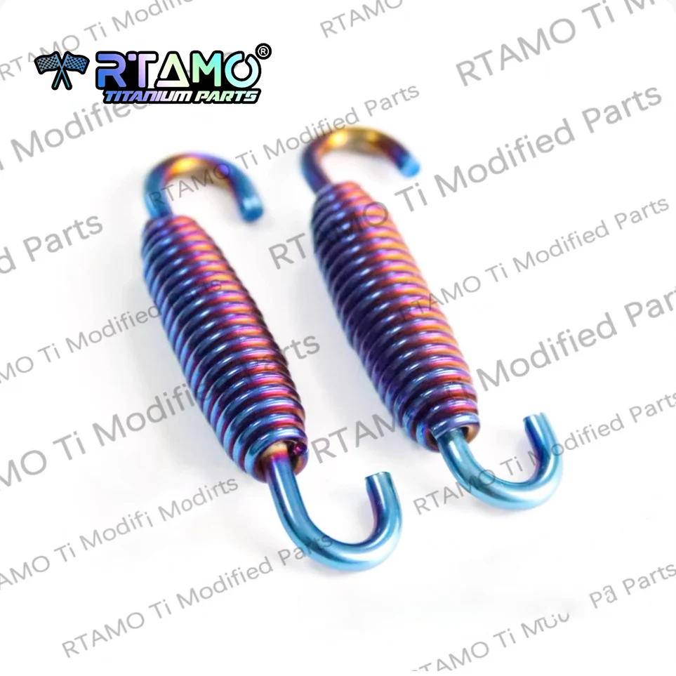 

RTAMO Титановая пружина для выхлопной трубы мотоцикла, высокопрочный антиоксидант