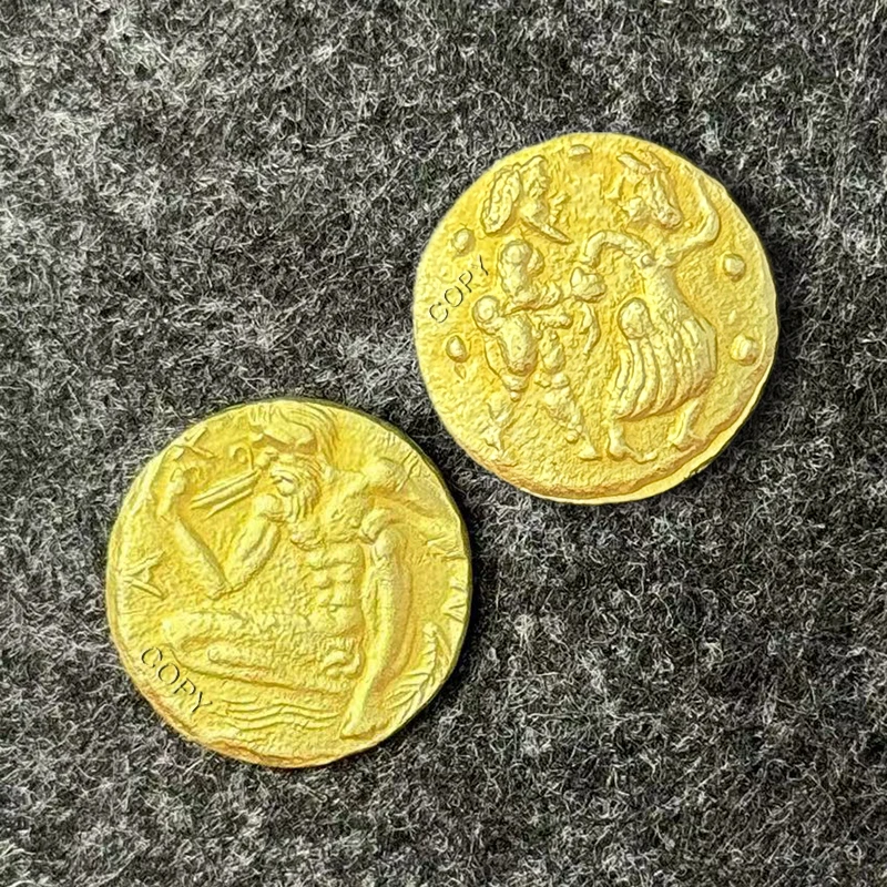 

Золотая монета греческой мифологии XMSJ