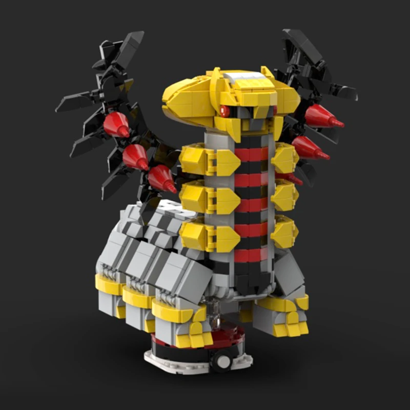 

MOC Аниме игра Покемон охватывающая жиратина DIY строительный блок головоломка модель детская игрушка для мальчиков и девочек подарок на день рождения