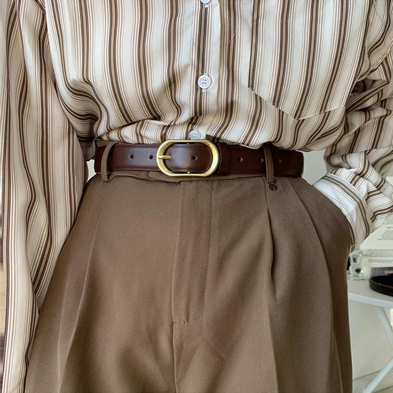 

Овальный тонкий ремень с пряжкой для мужчин и женщин модный пояс из искусственной кожи шикарный Роскошный дизайнерский пояс для джинсов де...