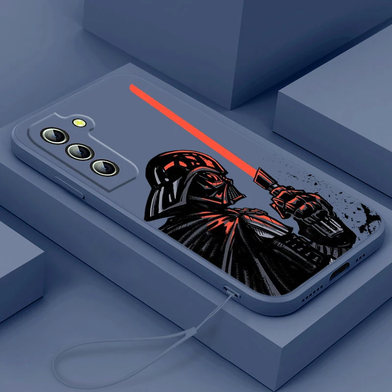 

Disney Cool Star Wars For Samsung Galaxy S23 S22 S21 S20 FE Ultra Plus S10 Lite 5G Liquid Rope Phone Case