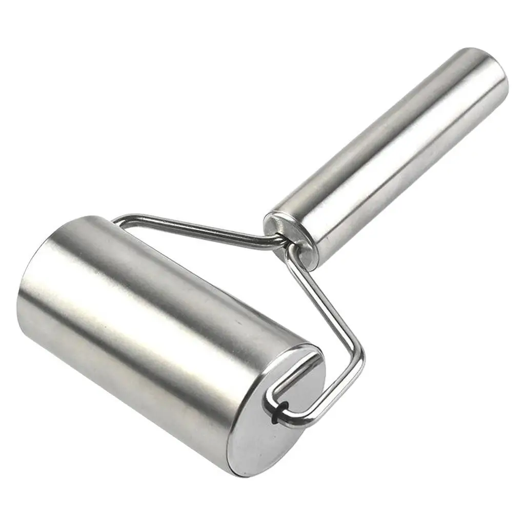 

_ Ролик для выпечки теста, Скалка из нержавеющей стали, ролик 4,5 дюйма