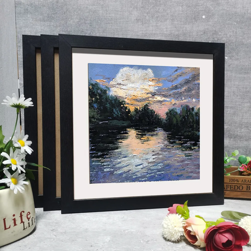 Настенная Деревянная Квадратная Фоторамка 20x20 См/25x25 См Декоративная В