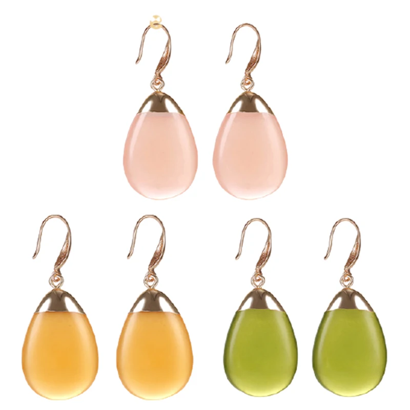 

Korean Acrylic Pendant Earrings for Women Fashion 3 Colors Unique Resin Drop Statement Earrings Clothing Jewelry Boho Earrings