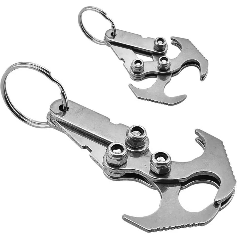 

Grappling Steel Stainless Tool Magnetic Claw Hook Survival Multi-function Folding For Outdoor Gravity Hook Steel Climbing