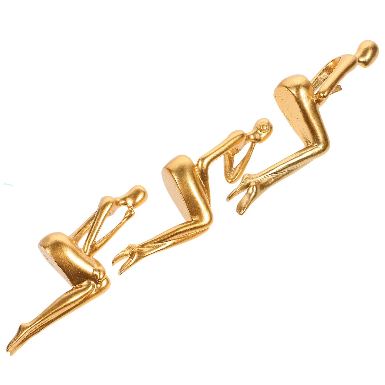 

Accessories Thinker Figurine Craft Desktop Ornament Living Room Statue Abstract Resin Home Decor