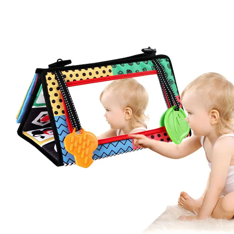 

Infant Black And White Toys Newborn Sensory Toy Mirror Toys For Babies Montessori Early Educational Stimulation Toys For Infants