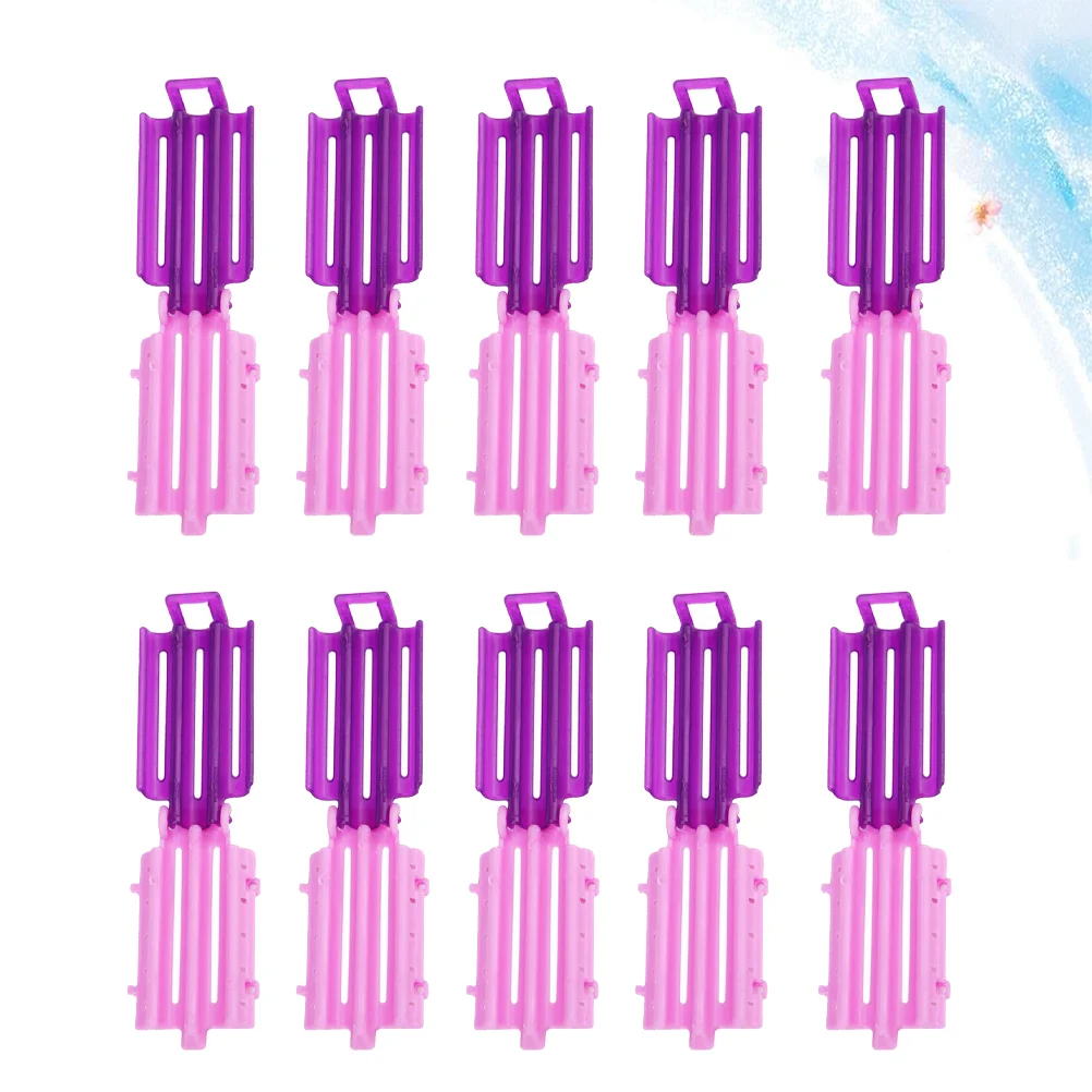 

45pcs cold wave rods Hair Perm Rods Curly Rods Hair Clips Salon Barber Hairdressing Tools for and ( Purple and hair rollers )