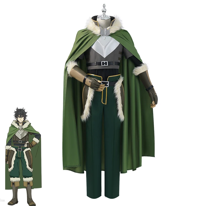 

Anime The rising of the shield hero Naofumi Iwatani Cosplay Costume Fancy Party Suits Halloween Carnival Uniforms Custom Made