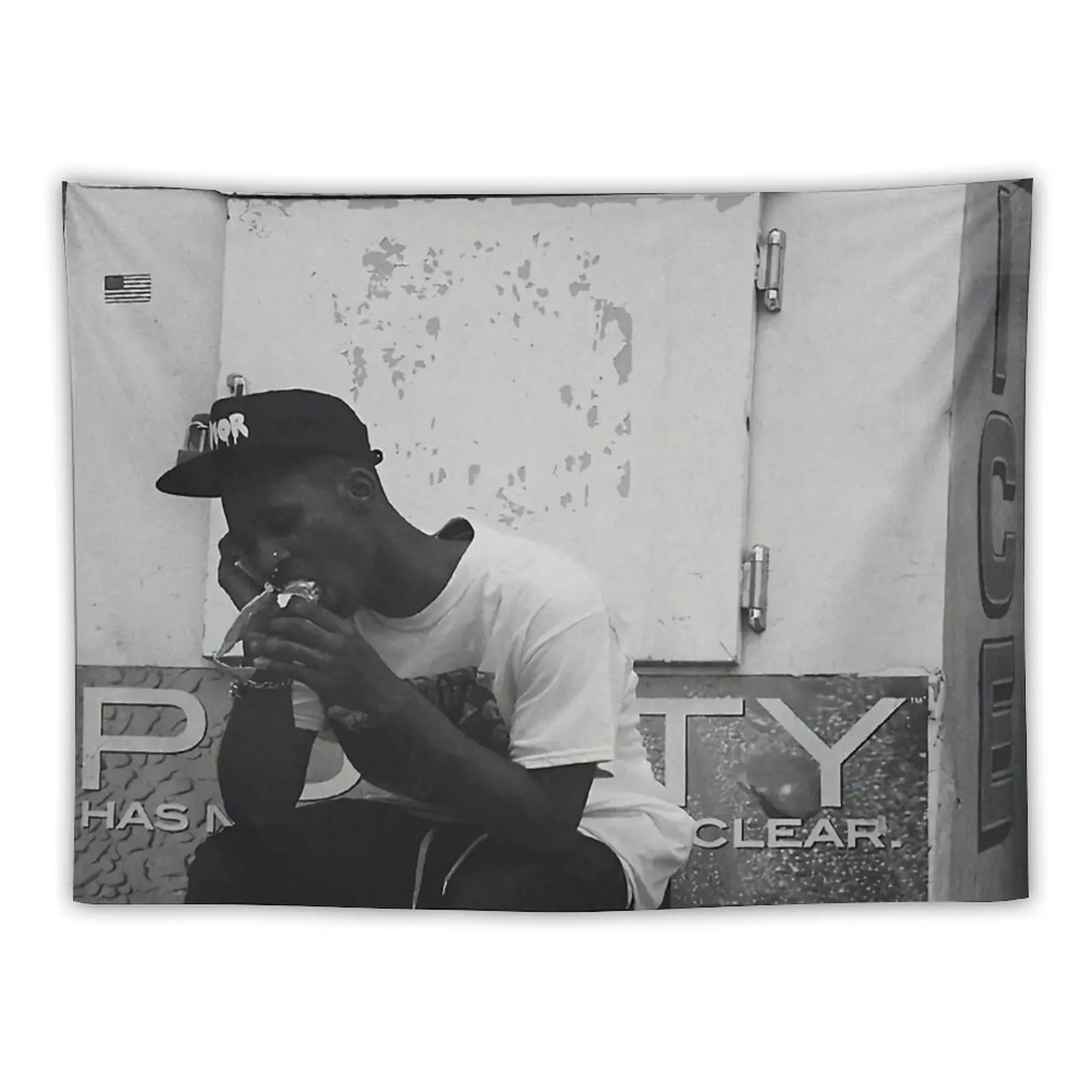 Черный Kray Sickboyrari Мороженое и Mac 10s Плакат Гобелен Милый Декор Комнаты Украшение