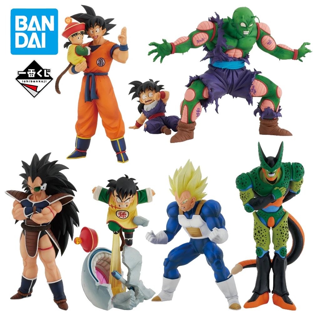 Оригинал в наличии BANDAI Ichiban Kuji Dargon Ball Son Goku Raditz Piccolo Vegeta Cell Gohan Фигурка Аниме Модель
