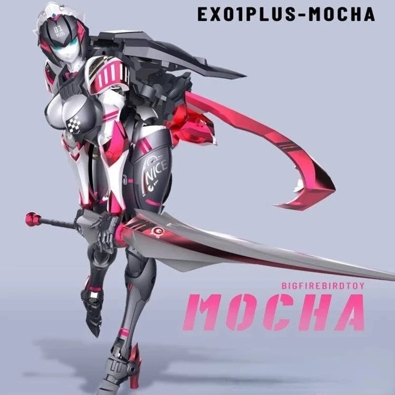 Big FireBird Transformation EX-01 PLUS Mooka Arcee Mocha  EX01 Alloy Action Figure Gift Robot Toys