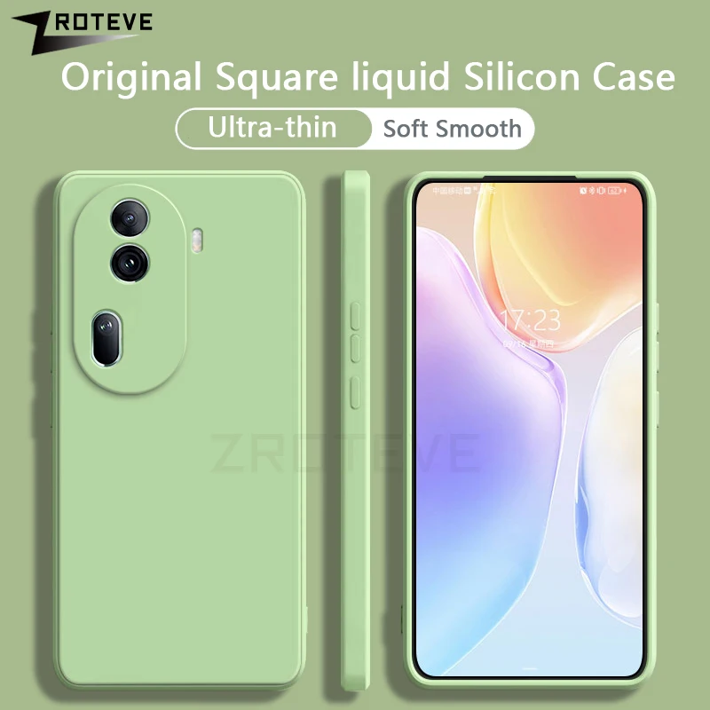 Для Reno11 Pro Чехол ZROTEVE Оригинальный жидкий силиконовый мягкий чехол для Oppo Reno 11 F 11F