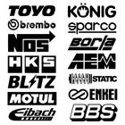 Бесплатная комбинированная гоночная дверь, Набор светоотражающих виниловых наклеек для автомобиля