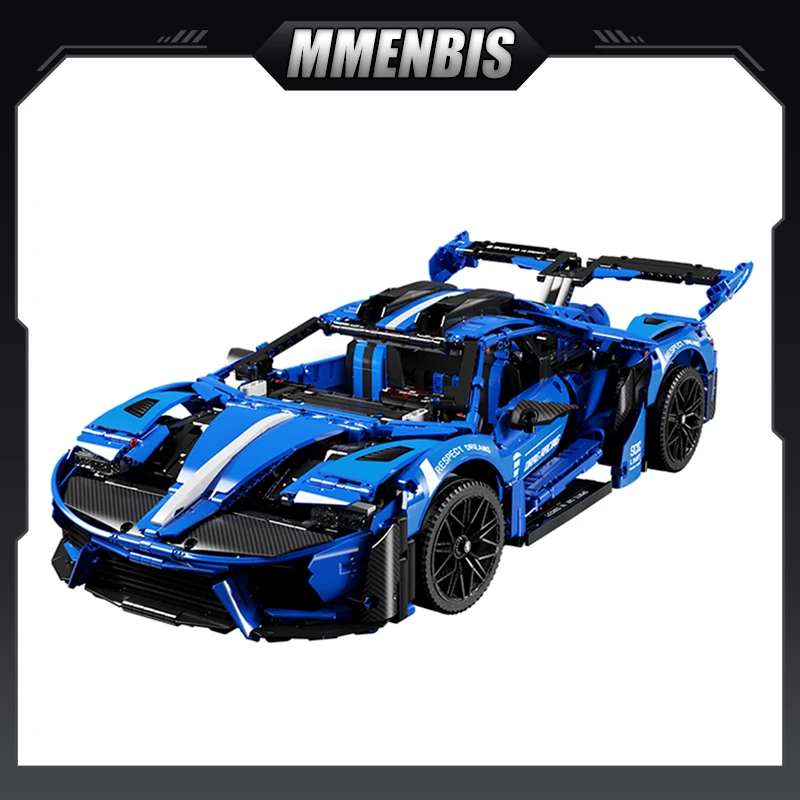 

M MENBIS New 1：8 GT Racing Car Blocks Model Sets Building Bricks City Speed Luxury Cars Super Sportcars Toys for kids children