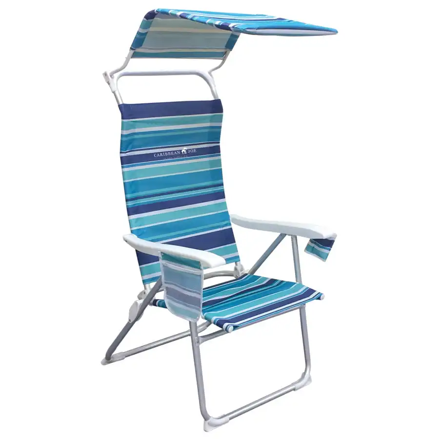 

Карибский Джо 4-позиционный пляжный стул с навесом