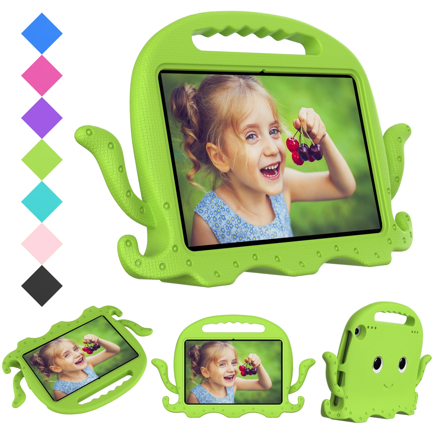 

Для ipad10.2 2020 2021 Air3 pro10.5 generation чехол kids EVA экологически чистые материалы полноразмерный чехол-подставка для планшета + ручка