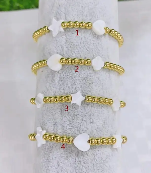 

1 шт. браслет из ракушек и сердца с золотыми бусинами для женщин, браслет из ниток для вечеринки, ювелирные изделия, браслет sfdg3