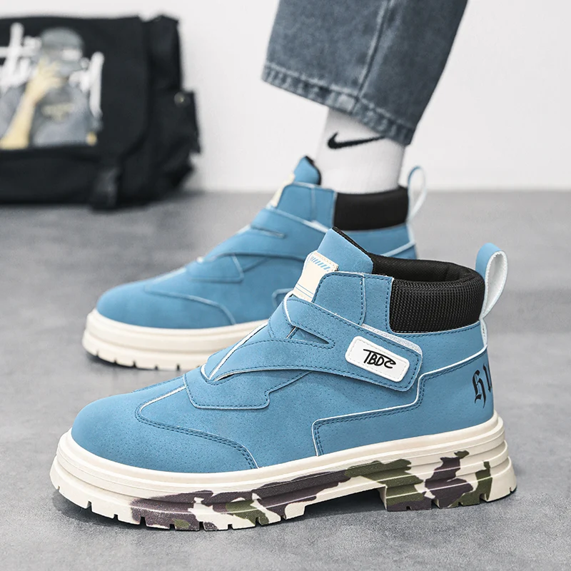 

Мужские классические кроссовки, повседневные ботильоны оксфорды, Нескользящие, для улицы, для треккинга, рабочая обувь, Осень-зима