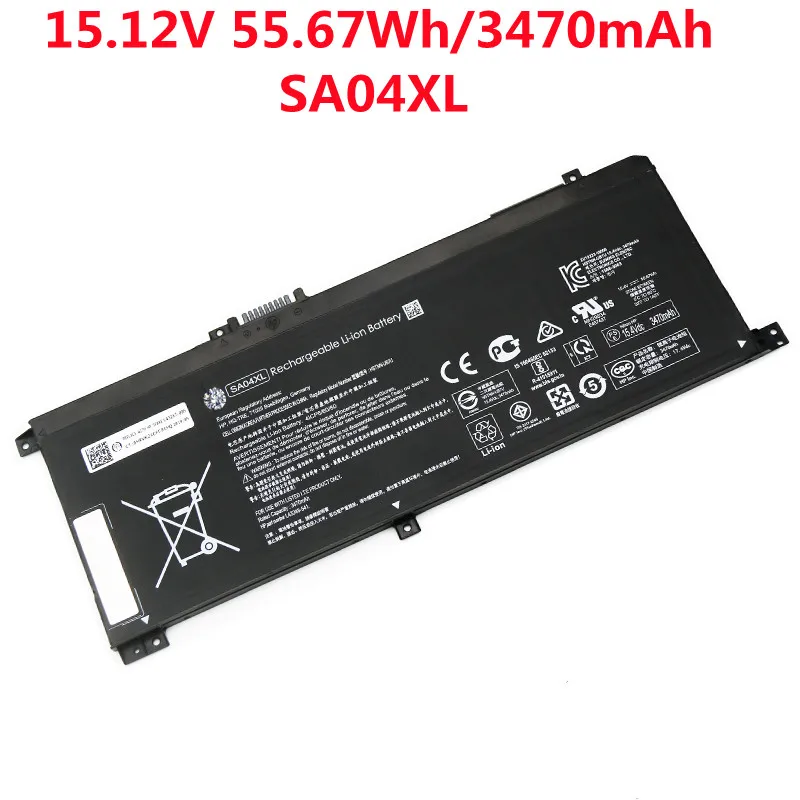 

Аккумулятор SA04XL для HP Envy X360 15-DR0010TX 15-DS 15M-DR 15T-DR, 15,12 в, Вт/ч