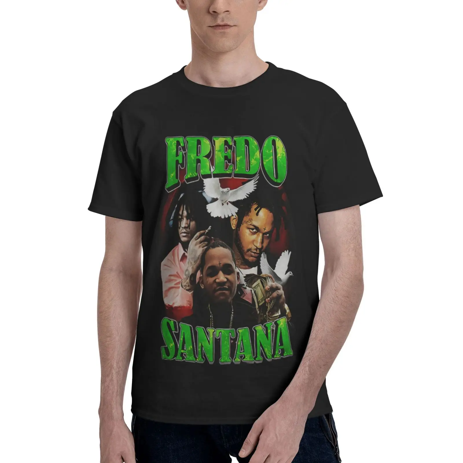 

Мужская футболка оверсайз Neu 1599 Fredo Santana 2020 Grose