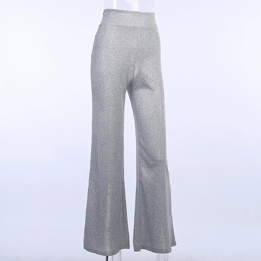 

Women Pants High Waist Ladies Trousers Loose Glitter Pants Trousers