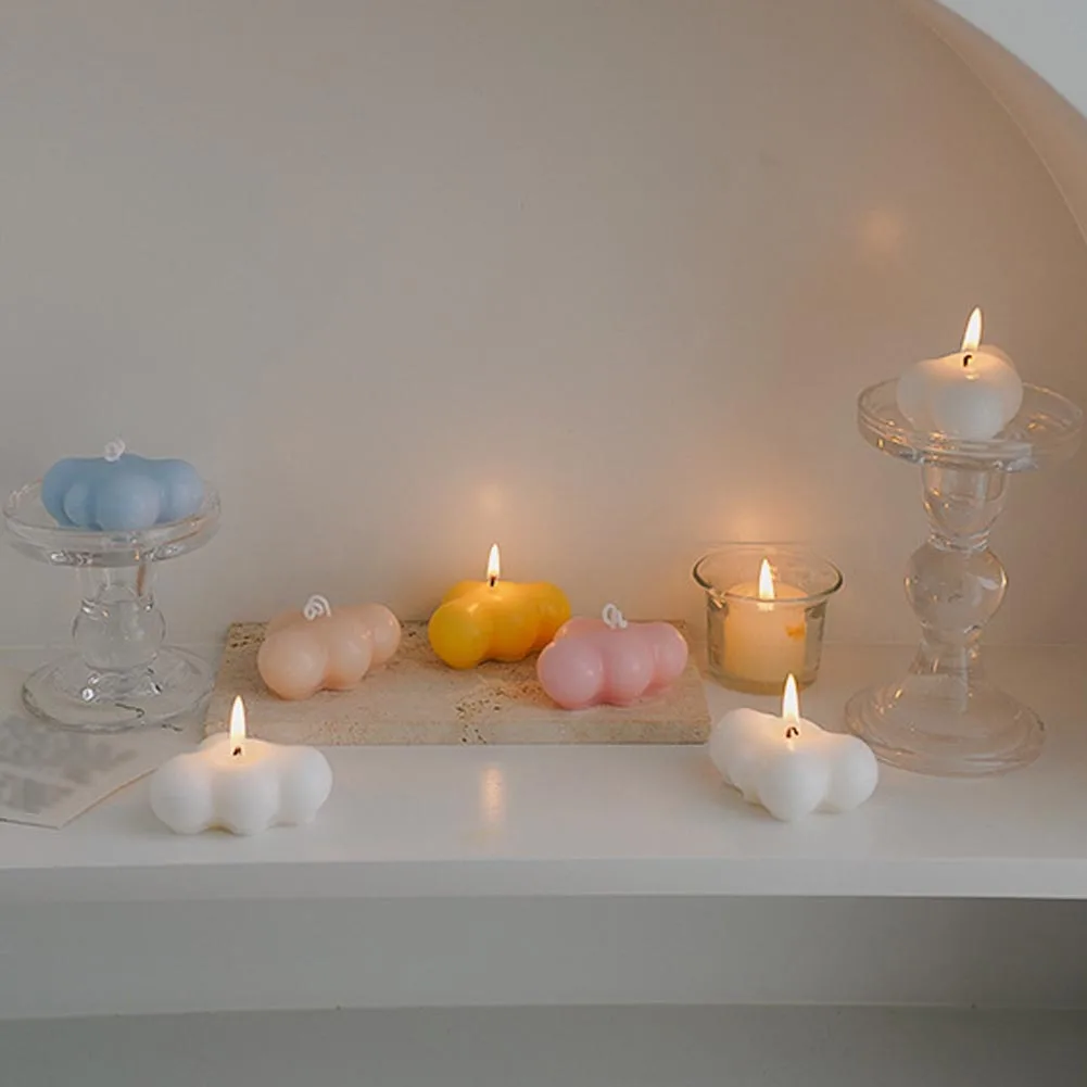 

Cute Cloud Shape Candle Scented Candles Home Geometric Decoration Cube Wax Fragrance Candle Wedding Christmas Decor