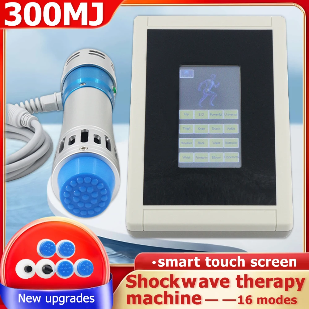 

300MJ Shockwave Therapy Machine Physiotherapy Shock Wave Devices ED Treatment Plantar Fasciitis Pain Relieve Body Relax Massager