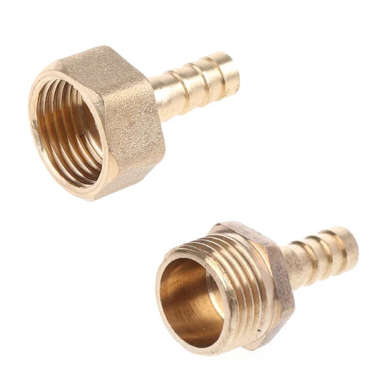

Brass Male/Female Thread 1/2" BSP to 8mm Barb Hose Coupler Connector Pagoda Joint