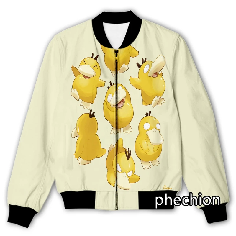 

Новый мужской/женский повседневный жакет phechion с 3D принтом из мультфильма Покемон, модная уличная одежда, мужская Свободная спортивная курт...