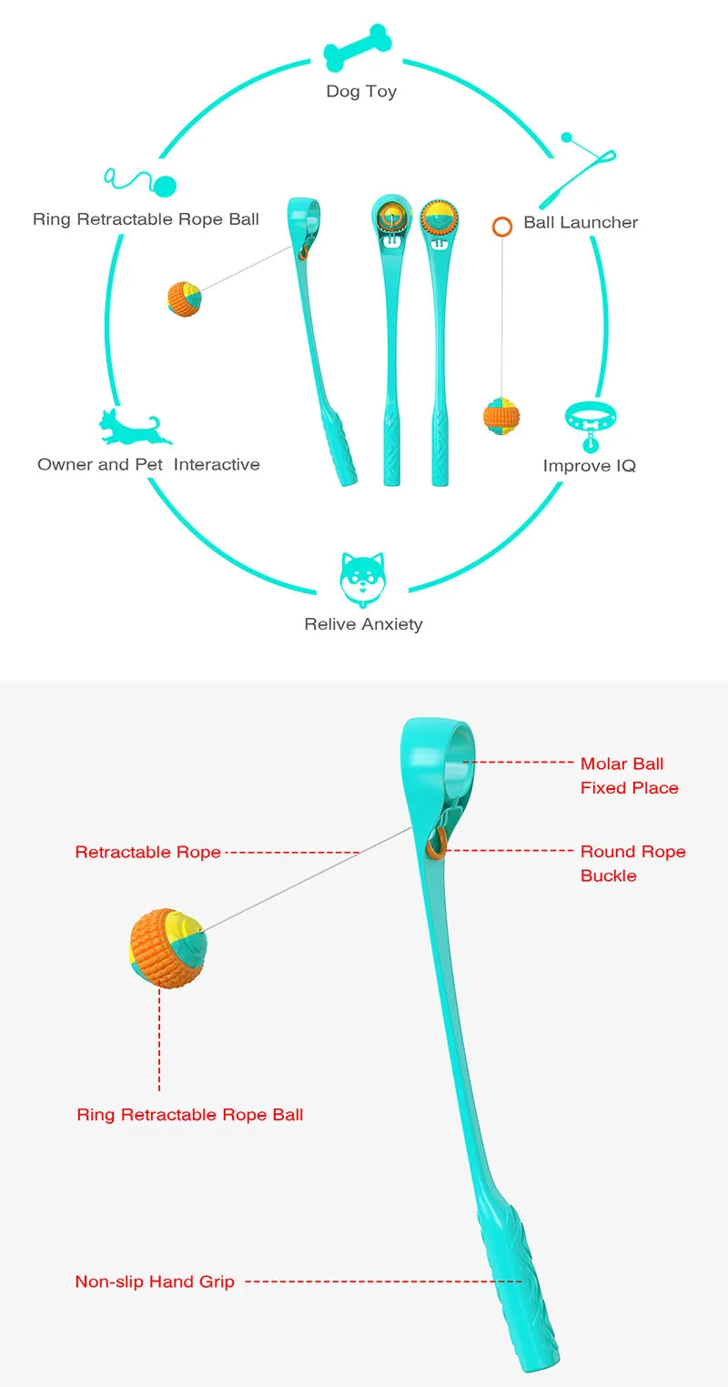 

Игрушка для бросания домашних животных, мяч, клубный тренировочный флуоресцентный тротуар для собак, уличная игрушка для тенниса, игрушка д...