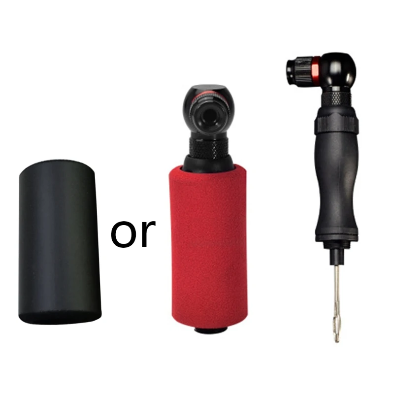 

Mini Bike Pump CO2 Inflator Valves Tubeless Tire Repair Tool Cycling Air Pump Nozzle