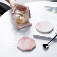 luxury unique marble ceramic placemat coaster porcelain mats pads table decoration accessories kitchen tool gift