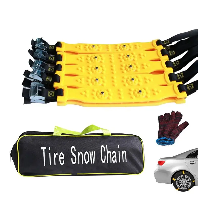 

Snow Tire Chains 10PCS Anti Skid Chains For Tires Adjustable Thickening Winter Driving Security Chains Traction Ice Mud Chains