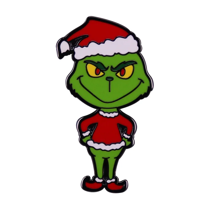 

20 шт., новогодние эмалированные булавки для новогодней шляпы