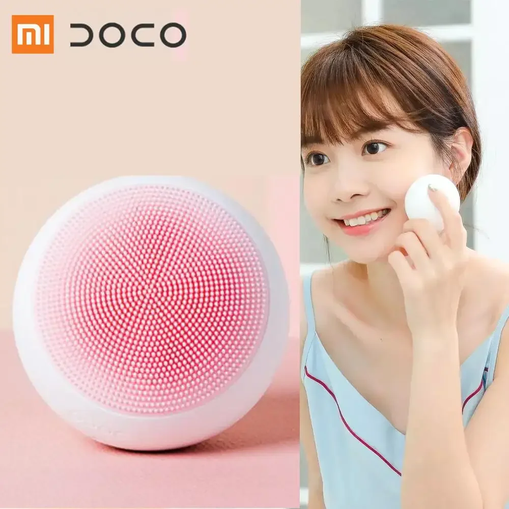 

Электрическая щетка Xiaomi DOCO MIJIA для чистки лица, ультразвуковой силиконовый инструмент для ухода за кожей лица, устройство для очищения лица с питанием от USB