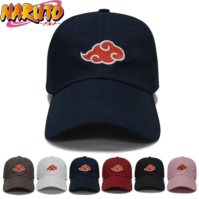 Наруто аниме фигурка Акацуки красное облако хлопок вышивка бейсбольная шляпа