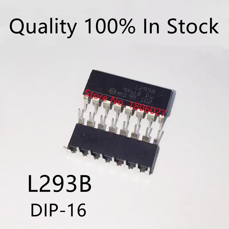 

10 шт./лот Драйвер IC L293 L293B DIP-16 чип драйвера шагового двигателя