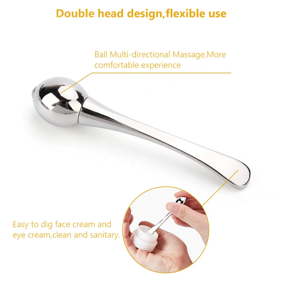 Аппликатор для крема глаз роликовая Массажная маска кожи вокруг с ложкой