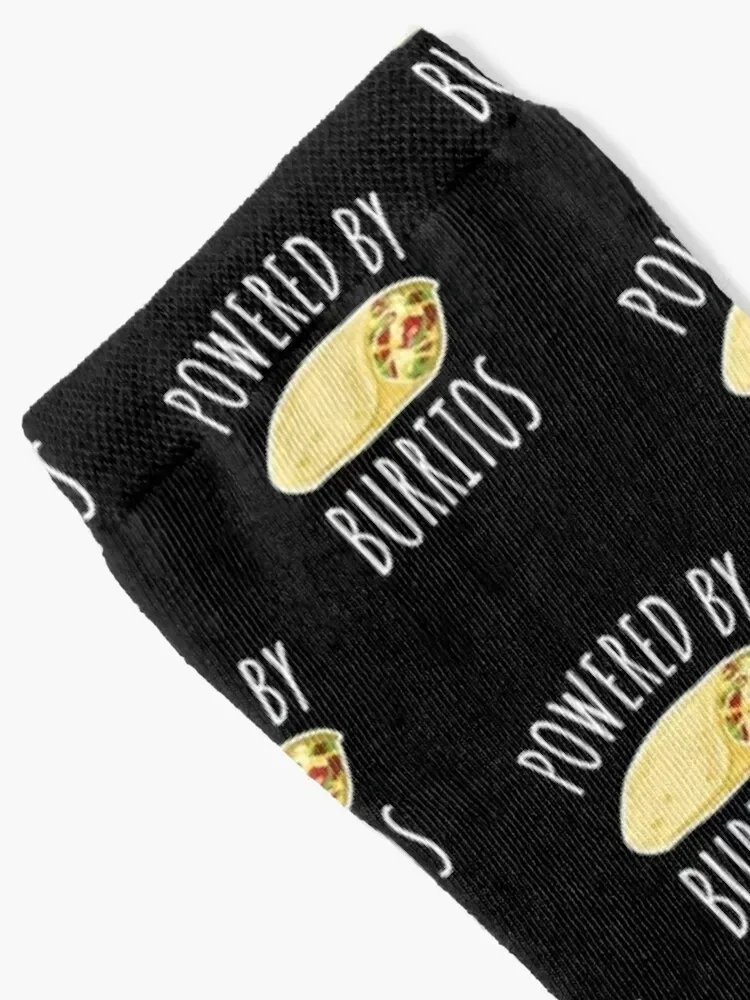 Powered by Burritos - забавный подарок Burrito Носки прозрачный спортивный Дизайнерские
