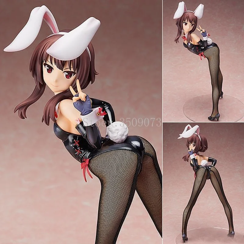 

33 см Φ-KonoSuba 2: Megumin Аниме Фигурка Megumin Bunny Girl Ver. ПВХ экшн-Фигурки игрушки Коллекционная модель кукла подарок