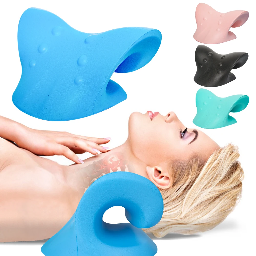 

Подушка для массажа позвонков и шеи, физиотерапевтическая подушка для массажа пальцев, коррекция плеч и гравитации шеи и головы