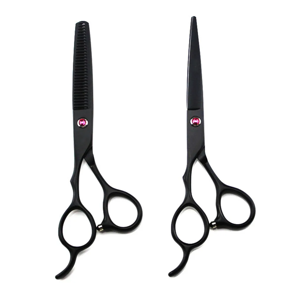 

Professional JP 440c 5.5 6 '' Left hand scissor Black hair scissors haircut thinning barber cutting shears hairdresser scissors