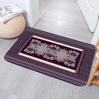 boho persian rug pattern kitchen bath entrance door mat absorbent home decor coral velvet bedroom mats anti slip carpet doormat