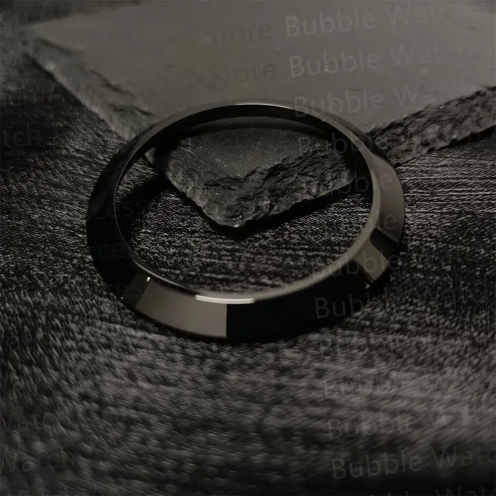 41mm Mod Black Stainless Steel Pilot Bezel Fit For SKX6105/Samsung Galaxy Watch 3 Case Replace Parts