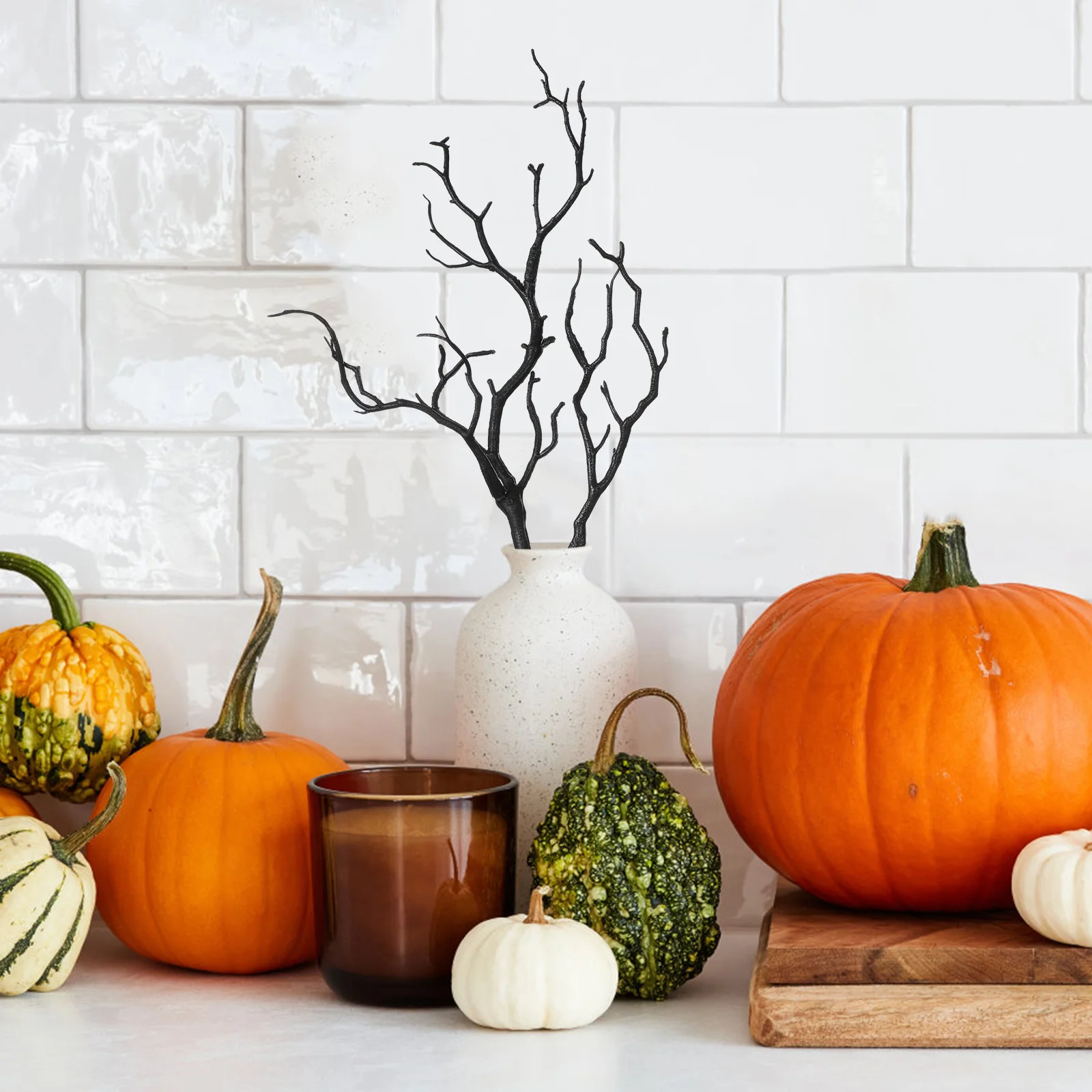 4 шт. искусственные ветки Хэллоуин украшения дерево комнатные растения