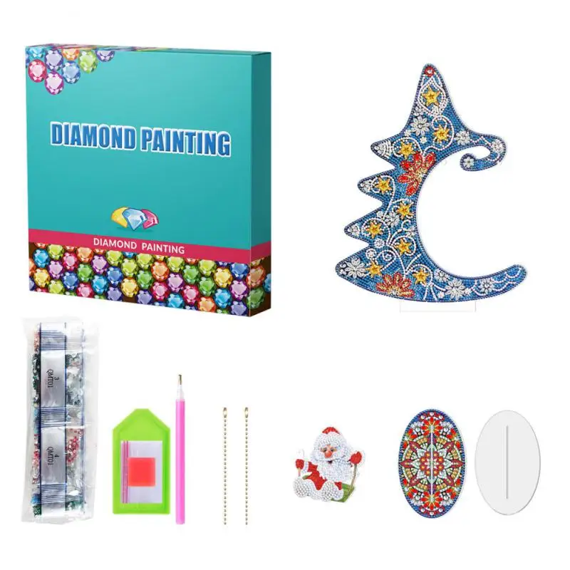 

5D Diamond Painting Christmas Tree Special-shaped Diamond DIY Round Diamond Full Diamond Embroidery Christmas Decoration