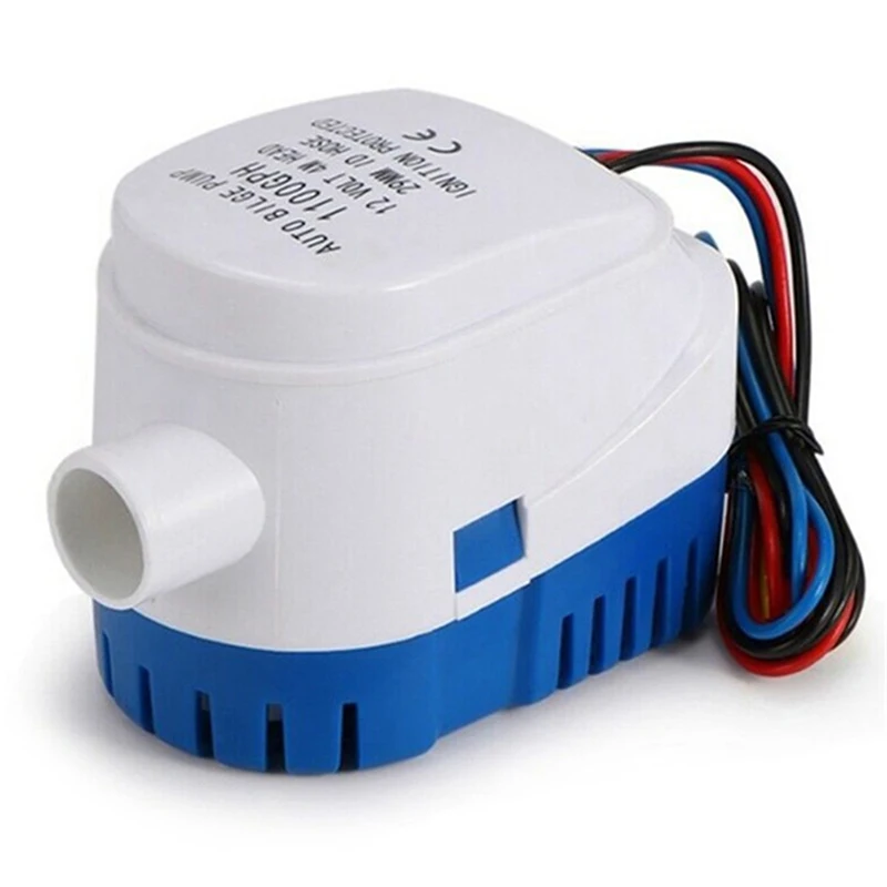 

12V 1100GPH BOAT MARINE SUBMERSIBLE AUTOMATIC BILGE WATER PUMP 5AMP